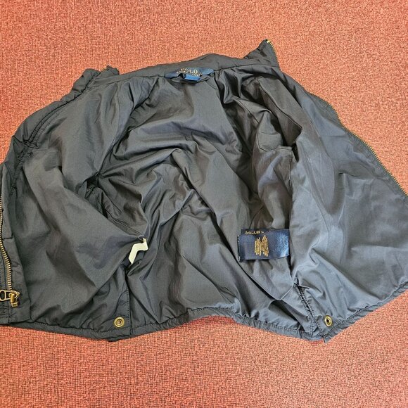 Polo Ralph Lauren Navy Quilted Full Zip Jacket 2T Preppy Toddler Play Coat - Picture 3 of 11